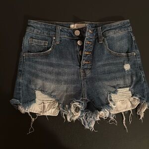 Risen Jean shorts small button fly